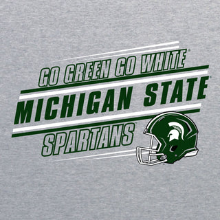 Michigan State Spartans Action Cheer T-Shirt - Sport Grey