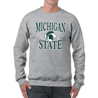MSU Diamond Victory JA BTB Fleece Crewneck - Oxford