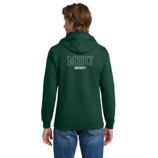 MSU Sparty Hockey Mascot Mark LC Zip Hoodie - Forest