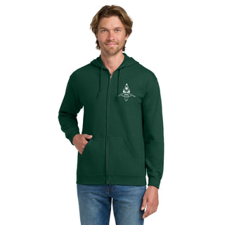 MSU Sparty Rowing Mascot Mark LC Zip Hoodie - Forest