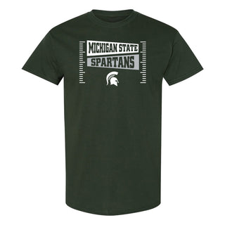 Michigan State Spartans Football Field Block T-Shirt - Forest