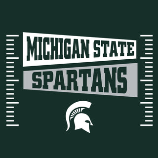 Michigan State Spartans Football Field Block T-Shirt - Forest