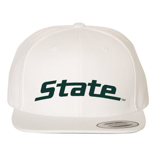 MSU Script Logo Premium Flat Bill Snapback Hat