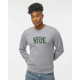 MSU Classic Rally EMB JA BTB Fleece Crewneck - Oxford