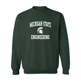 Michigan State Arch Logo Engineering Crewneck - Forest