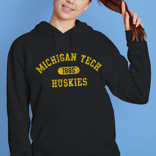 Michigan Tech Athletic Arch Hoodie - Black