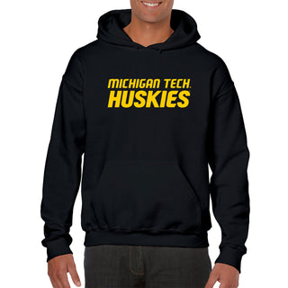 Michigan Tech Front Back Print Hoodie - Black