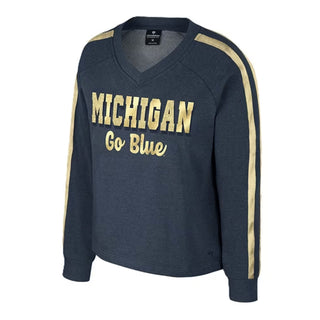 Michigan Colosseum Girls Treasure LS Fleece