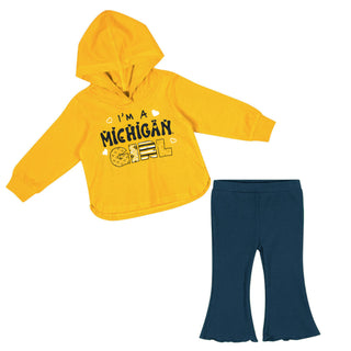 Michigan Colosseum Infant Girls I'm A Michigan Girl Set