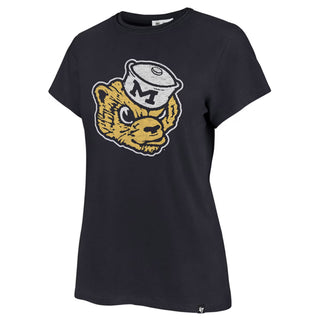 47 Brand Michigan Wolverines Vintage Premier Frankie Womens T-Shirt - Atlas Blue