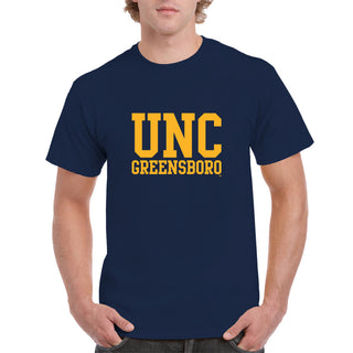 UNC Greensboro Spartans Basic Block T-Shirt - Navy