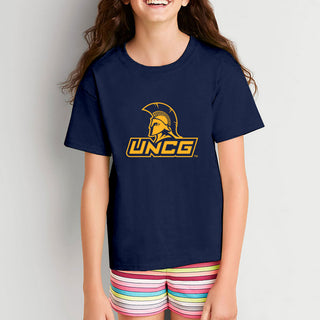 UNC Greensboro Spartans Primary Logo Youth T-Shirt - Navy