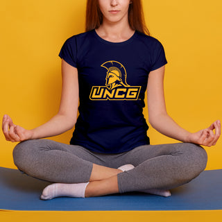 UNC Greensboro Spartans Primary Logo Women's T-Shirt - Navy