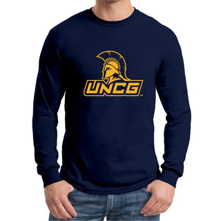 UNC Greensboro Spartans Primary Logo Long Sleeve - Navy