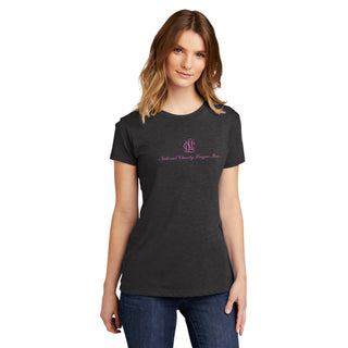 National Charity League Stacked Logo Womens Triblend T-Shirt - Vintage Black