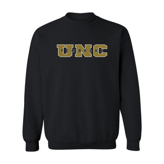 UNC Pembroke Braves Basic Block Crewneck Sweatshirt - Black