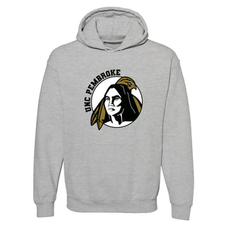 UNC Pembroke Braves Primary Logo Hoodie - Sport Grey