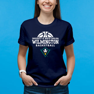 UNC Wilmington Seahawks Basketball Hype T-Shirt - Navy