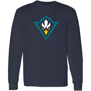 UNC Wilmington Seahawks Primary Logo Long Sleeve T Shirt - Navy