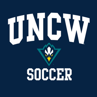 UNC Wilmington Seahawks Arch Logo Soccer T-Shirt - Navy
