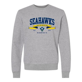 UNC Wilmington Ribbon Flight JA BTB Crewneck - Oxford