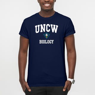 Wilmington Seahawks Arch Logo Biology T-Shirt - Navy