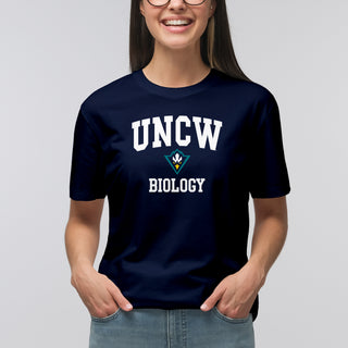 Wilmington Seahawks Arch Logo Biology T-Shirt - Navy