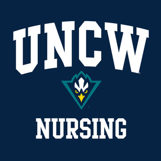 Wilmington Seahawks Arch Logo Nursing T-Shirt - Navy