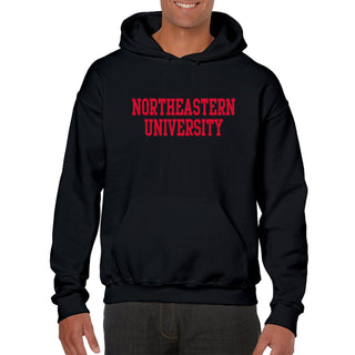 Northeastern University Basic Block Hoodie - Black