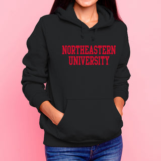 Northeastern University Basic Block Hoodie - Black
