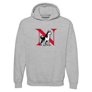 Northeastern University Primary Logo Hoodie - Sport Grey
