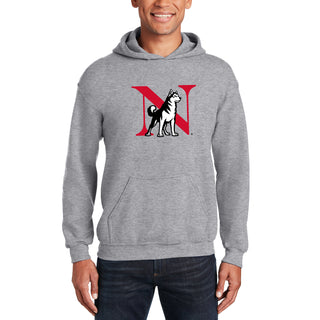 Northeastern University Primary Logo Hoodie - Sport Grey