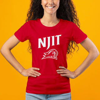 New Jersey Institute of Technology Arch Logo Short Sleeve Women's T-Shirt - Red
