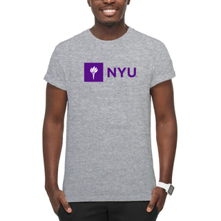 New York University Institutional Logo T-Shirt - Sport Grey