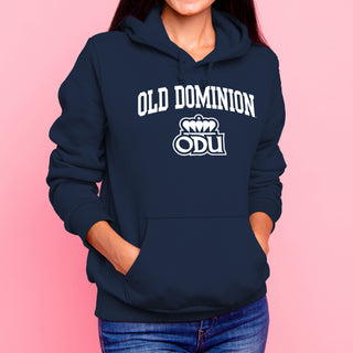 Old Dominion University Monarchs Arch Logo Heavy Blend Hoodie - Navy