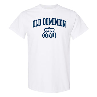 Old Dominion University Monarchs Arch Logo Short Sleeve T Shirt - White