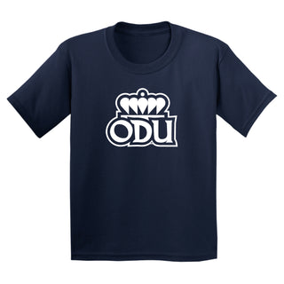 Old Dominion University Monarchs Primary Logo Youth Short Sleeve T Shirt - Navy