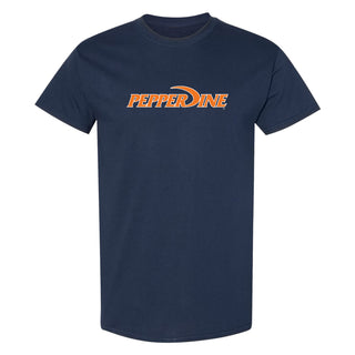 Pepperdine University Waves Basic Block T-Shirt - Navy