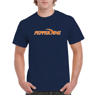Pepperdine University Waves Basic Block T-Shirt - Navy