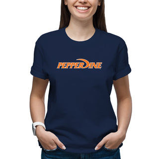 Pepperdine University Waves Basic Block T-Shirt - Navy