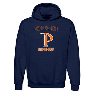 Pepperdine University Waves Arch Logo Hoodie - Navy