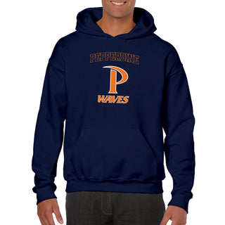 Pepperdine University Waves Arch Logo Hoodie - Navy