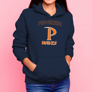 Pepperdine University Waves Arch Logo Hoodie - Navy