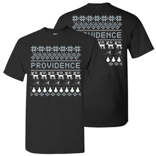 Providence Friars Ugly Holiday Sweater T-Shirt - Black