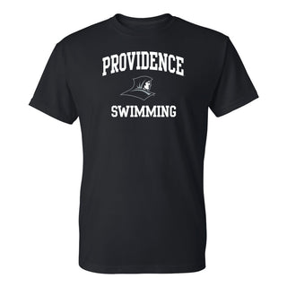 Providence Friars Arch Logo Swimming T-Shirt - Black