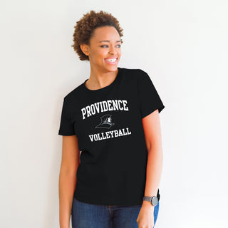 Providence Friars Arch Logo Volleyball T-Shirt - Black