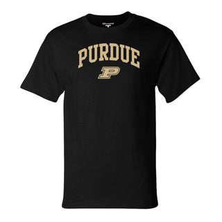 Purdue Arch Logo Champion SS T-Shirt - Black