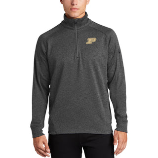 Purdue Motion P LC EMB Tech Fleece 1/4-Zip - Graphite Heather