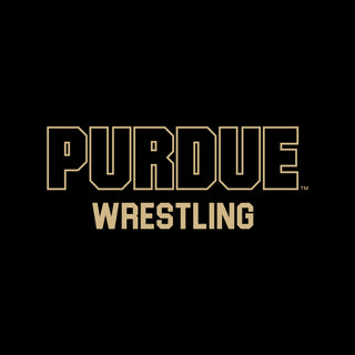 Purdue Pete Wrestling Mascot Mark LC Zip Hoodie - Black