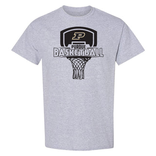 Purdue University Boilermakers Basketball Board Short Sleeve T Shirt - Sport Grey